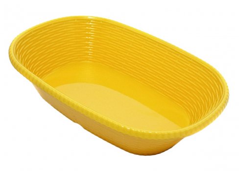 Блюдо овальне з меламіну 35×24,7×7 см жовте