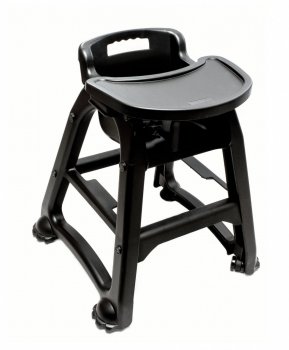 Дитячий стілець для ресторану чорний