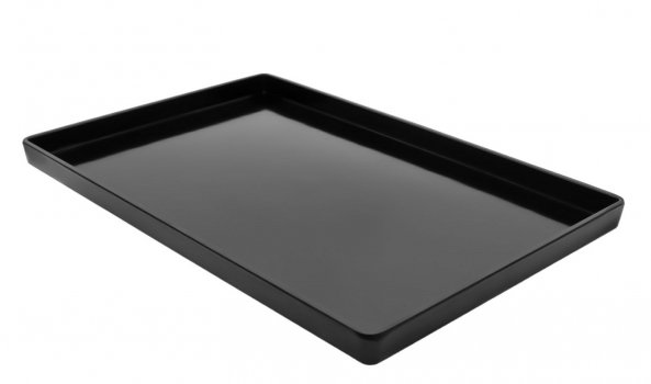 Поднос из меламина 33,8×22,4×2 см черный