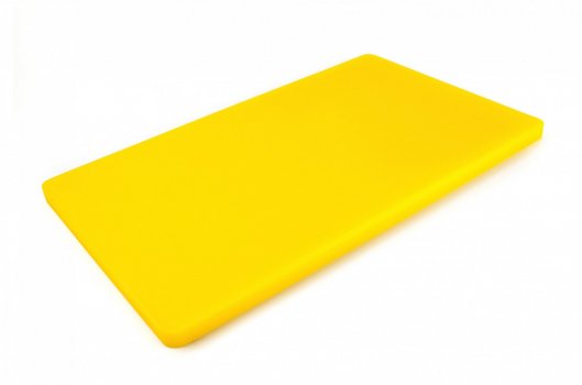 Доска разделочная двусторонняя LDPE 500×300×20 мм желтая