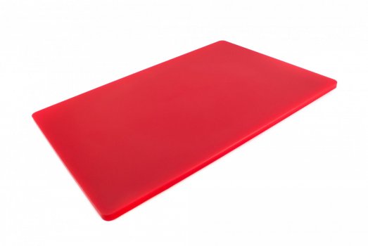 Доска разделочная двусторонняя LDPE 600×400×13 мм красная