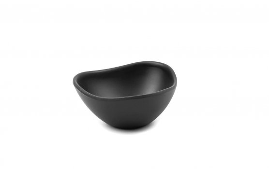 Чаша для соуса из меламина треугольная черная 20 мл 56×56×27 мм
