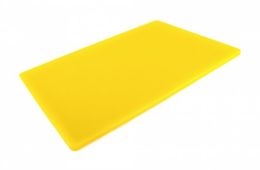 Доска разделочная двусторонняя LDPE 600×400×13 мм желтая