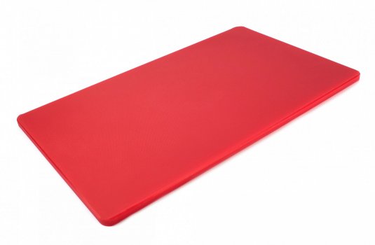 Двусторонняя разделочная доска LDPE, 500 × 300 × 12 мм, красная