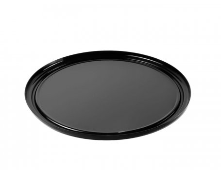 Блюдо для выкладки круглое из поликарбоната 38,5 см черное