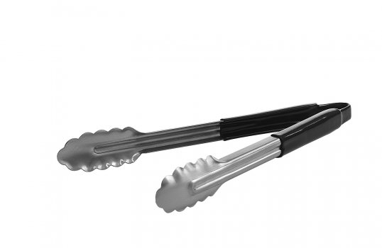 Щипцы универсальные с ПВХ покрытием на ручке, черные 30 см