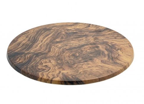 Піднос з меламіну круглий 38 см колір дерева