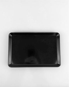 Поднос из меламина 28,2×19×2,6 см черный