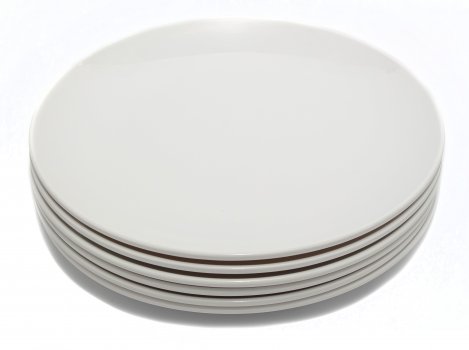 Тарелка обеденная круглая из меламина 25 см