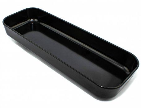 Блюдо для викладення продуктів з меламіну 45,7×16×6,5 см чорне