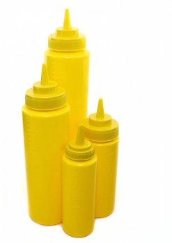 Пляшка для соусів з мірною шкалою жовта 710 мл