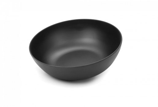 Блюдо круглое глубокое меламин черное 29,8×9,2 см 3 л
