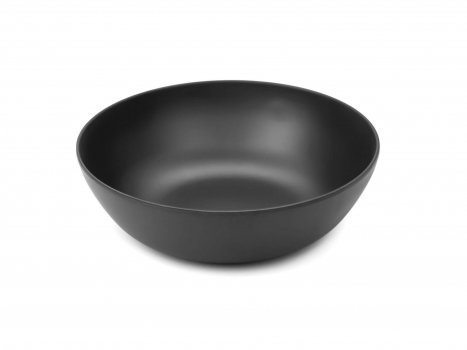 Блюдо круглое глубокое меламин черное 29,8×9,2 см 3 л
