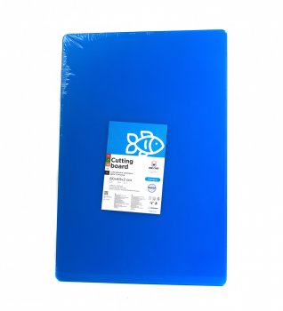 Двусторонняя разделочная доска LDPE, 600 × 400 × 20 мм, синяя