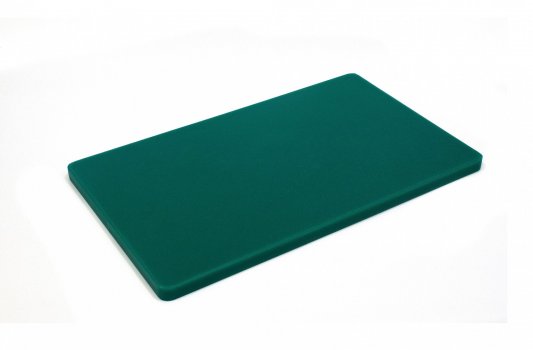 Двусторонняя разделочная доска LDPE, 500 × 300 × 20 мм, зеленая