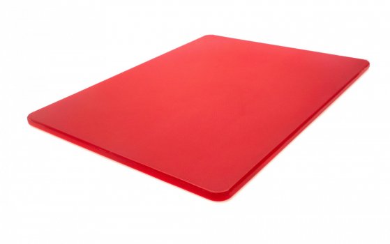 Двусторонняя разделочная доска LDPE, 400 × 300 × 10 мм, красная