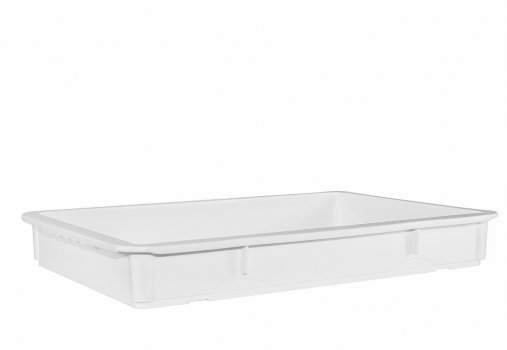 Контейнер для тіста без кришки білий 24 л 65×45×8,5 см