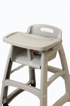 Дитячий стілець для ресторану сірий