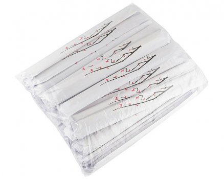 Палички для суші бамбукові круглі в паперовій упаковці 200х5 мм 100 шт (30 уп в ящику)