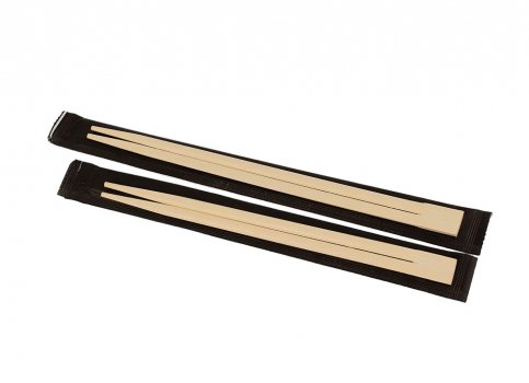 Палички для суші бамбукові у паперовій індивідуальній упаковці 210х4,2 мм 100 шт (30 уп у ящику)