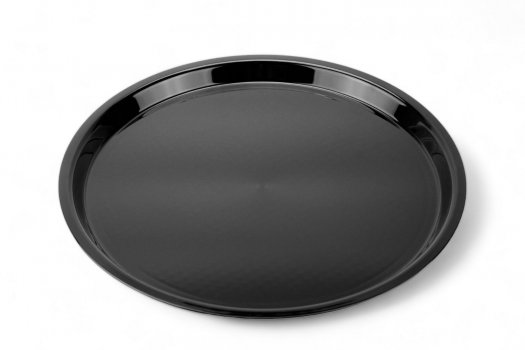Блюдо для выкладки круглое из поликарбоната 29 см черное