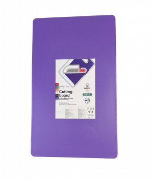 Доска разделочная двусторонняя LDPE 500×300×12 мм фиолетовая